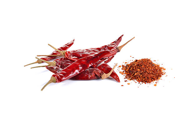 istock Chili powder on white background 510867084