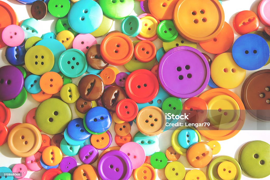 Colorful Buttons Stock Photo - Download Image Now - Art, Art And
