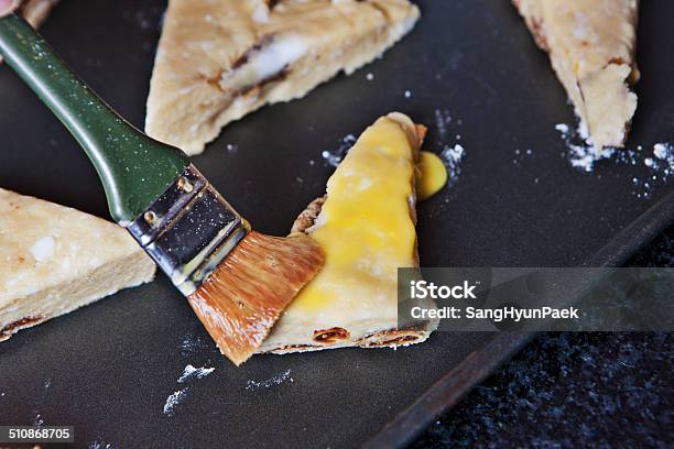 Glazing Scones Stock Photo - Download Image Now - Baked, Baked Pastry Item, Baker - Occupation