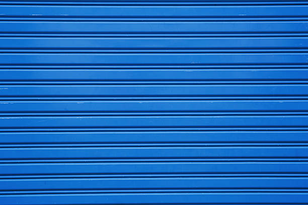 istock Metal sheet slide door texture background 510869801