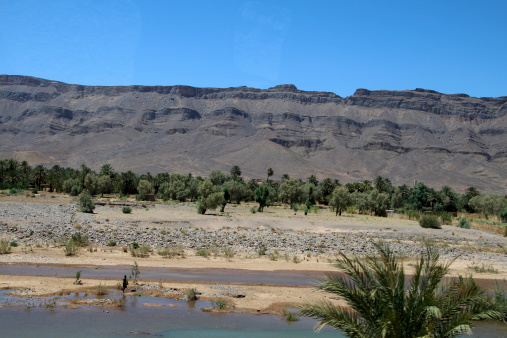 There are many table mountains in Morocco.We were on our way to Zagora.