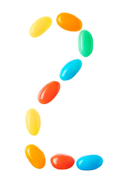 istock 2 number made of multicolored candies isolated on white 510870966