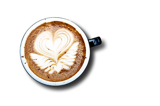 istock Hot coffee art, isolated on white background 510871466