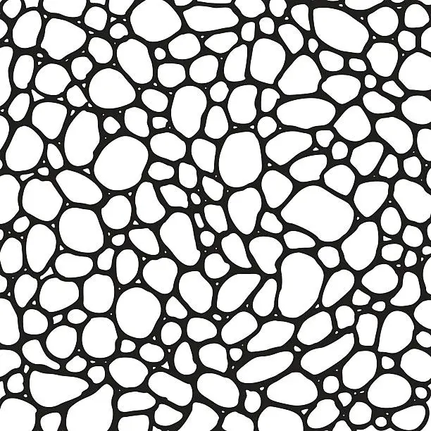 Vector illustration of White Bubbles Background