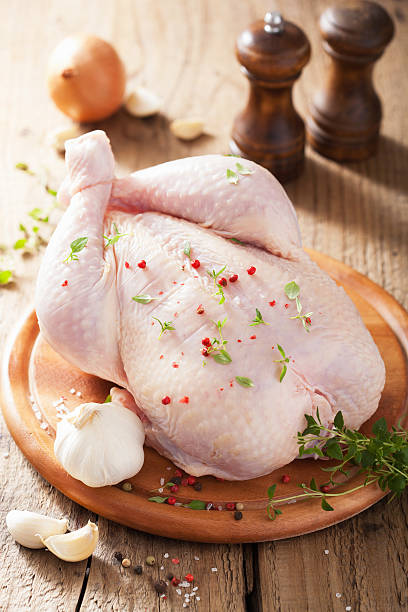 istock whole raw chicken with rose pepper and thyme 510873699