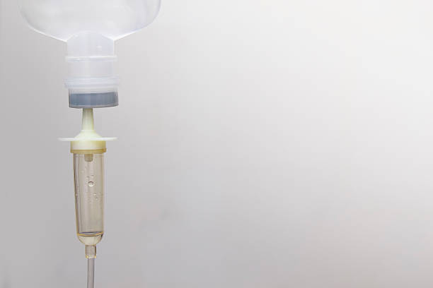 istock saline IV drip for patient 510873742