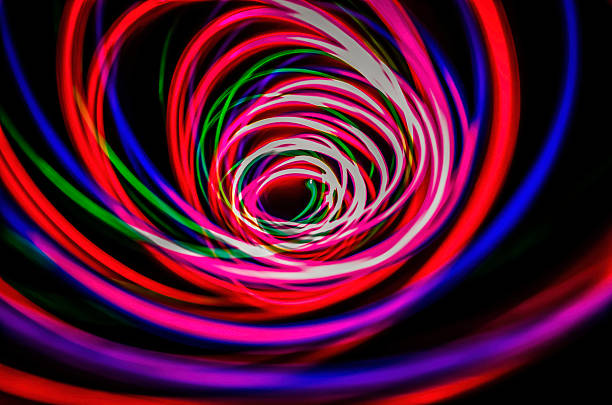 istock colourful Light painting, on a black background 510900401