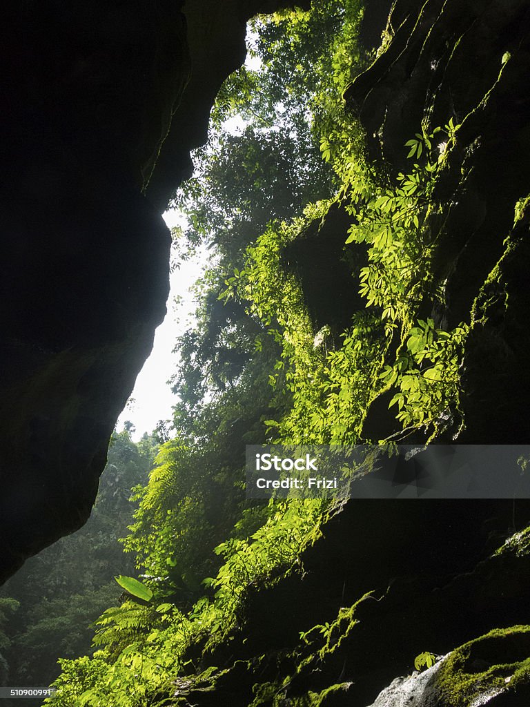 Cave, Vanuatu Adventure Stock Photo