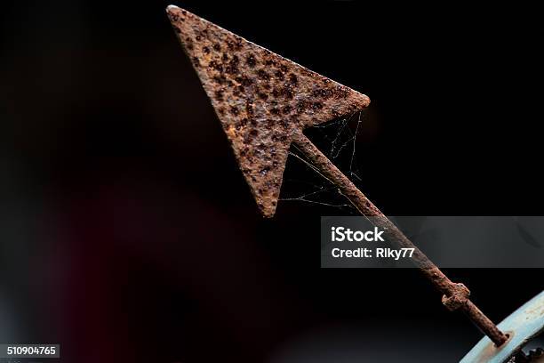 Rusty Arrow Stock Photo - Download Image Now - Arrow - Bow and Arrow, Conflict, Cut Out