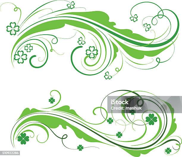 St Patrick Ornament Stock Illustration - Download Image Now - Clover, Illustration, Pattern