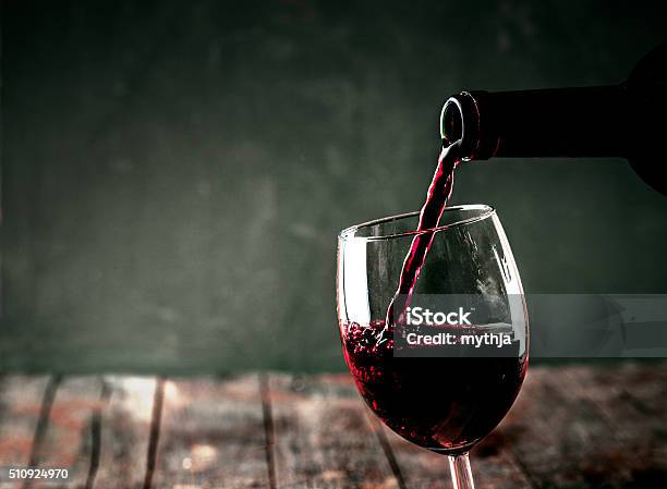 Red Wine Stock Photo - Download Image Now - Drinking Glass, Wine, Red Wine