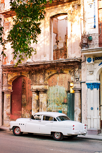 Old car parked in the street, Havana, Cuba