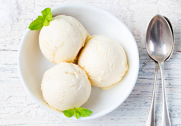 istock Vanilla Ice Cream in bowl Organic product 510926452