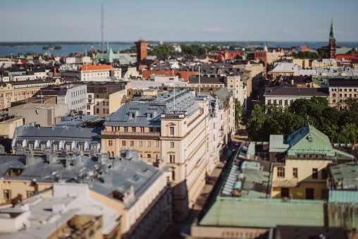 The city of Helsinki, Finland