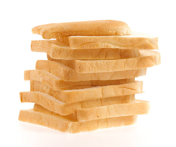 brotscheibe - loaf of bread bread portion 7 grain bread stock-fotos und bilder