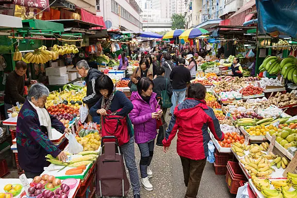 Photo of Wet Market in Hong Kong