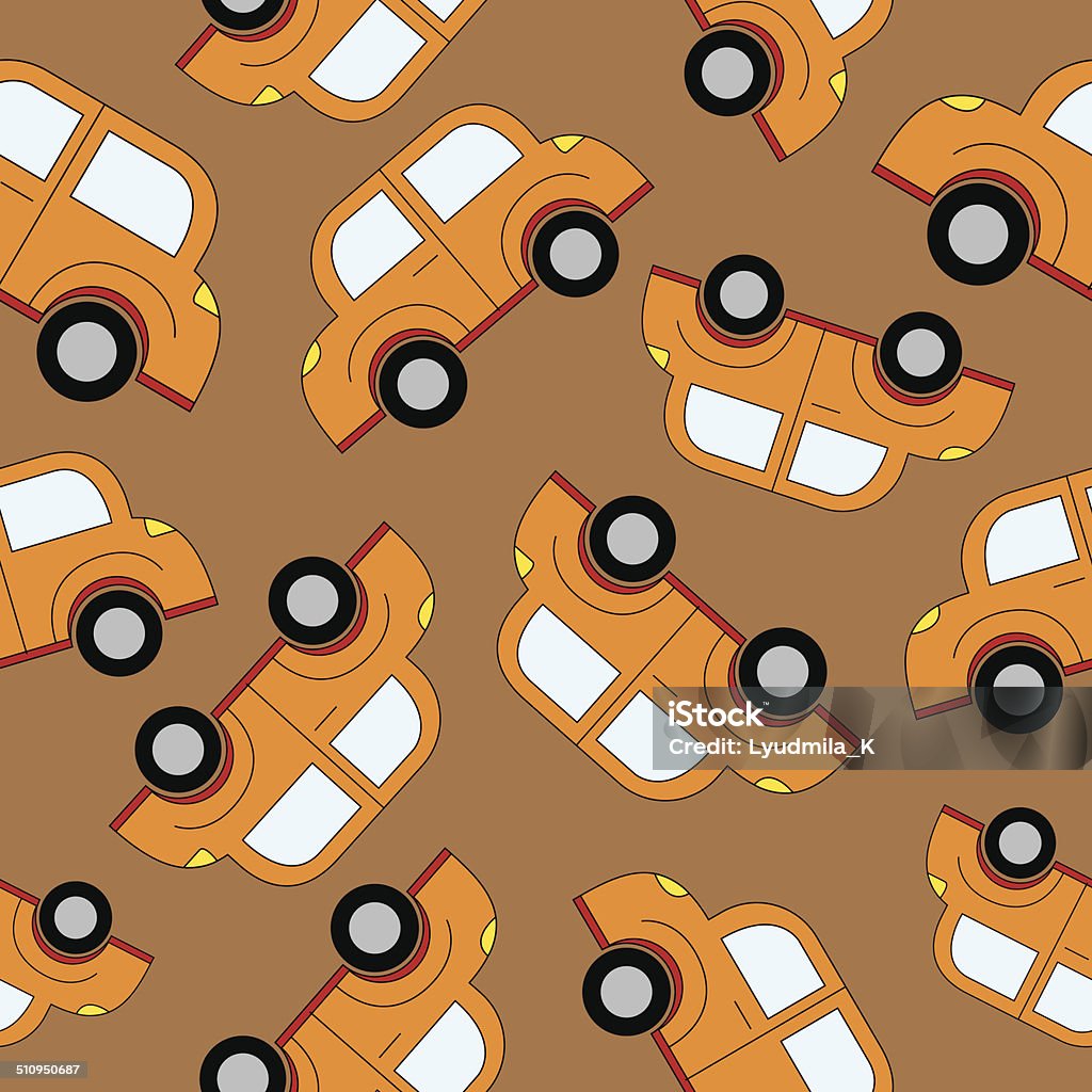 Disney Cars Seem Less Pattern Cartoon Cars Seamless Pattern Template For Design Stock Illustration ...