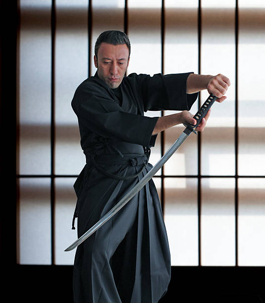 iaido miecz techniki - built structure people japan sharp zdjęcia i obrazy z banku zdjęć