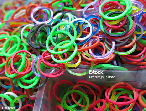 Small Colorful Rubber Bands Stock Photo - Download Image Now