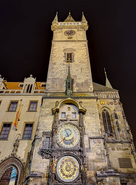 istock The Astronomical clock at night, Prague, Czech Republic 510954661