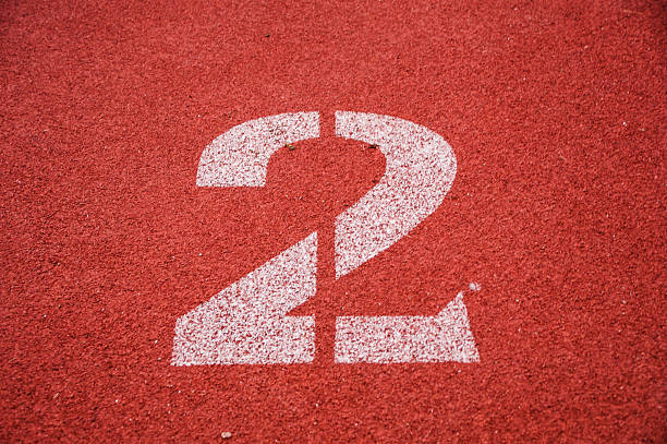 istock Number two on the start of a running track 510955488