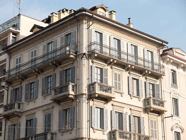 istock Old Fashioned Apartment Building with Balconies 510955710