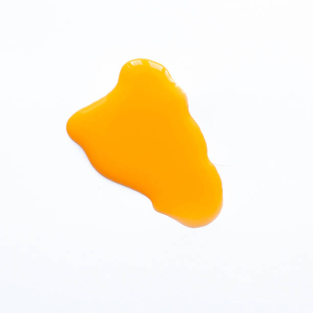 istock Orange spot in the white background 510956238