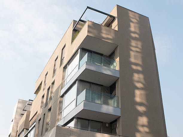 istock Sun Shining on Modern Low Rise Apartment Building 510956842