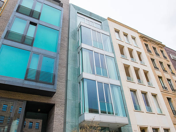 istock Bay windows on modern apartments 510957082