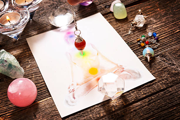 istock Chakras over a human body 510958104