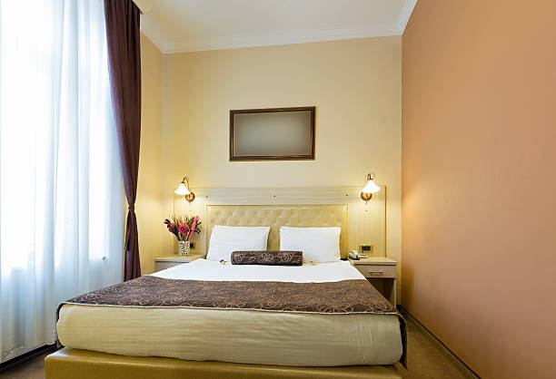 istock Interior of a hotel bedroom 510958720