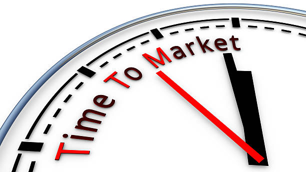 istock Time To Market clock concept 510961196