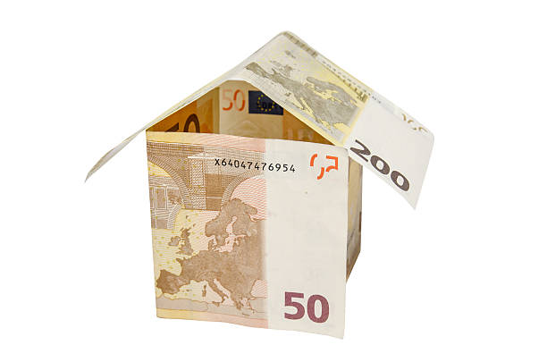istock house made from euro bills isolated on white background 510967448