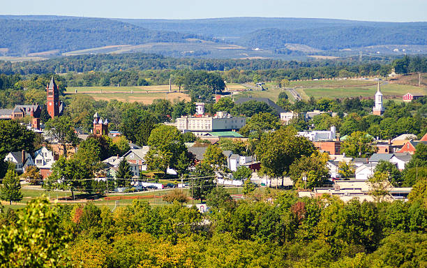 parque militar de gettysburg - nobody gettysburg pennsylvania mid atlantic usa - fotografias e filmes do acervo