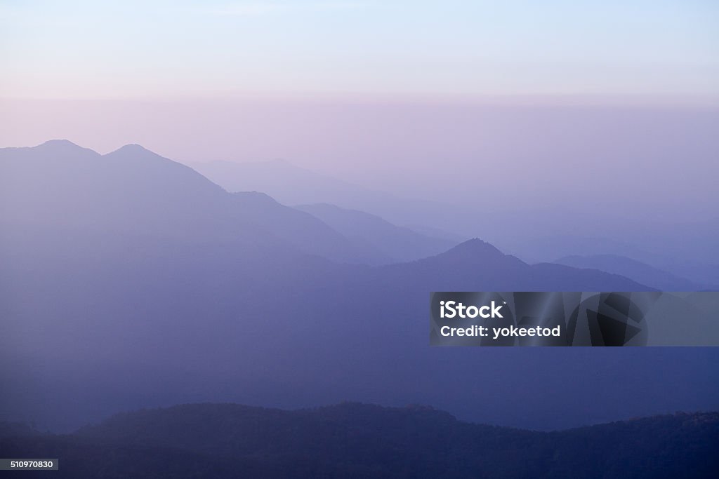 Beautiful mountain in sunrise Continuity Stock Photo