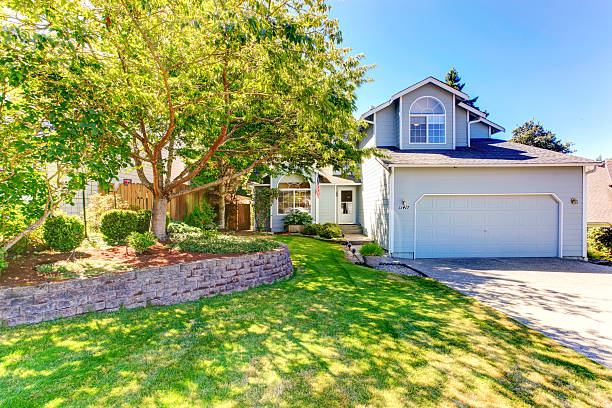 istock American house exterior with landscape 510975721