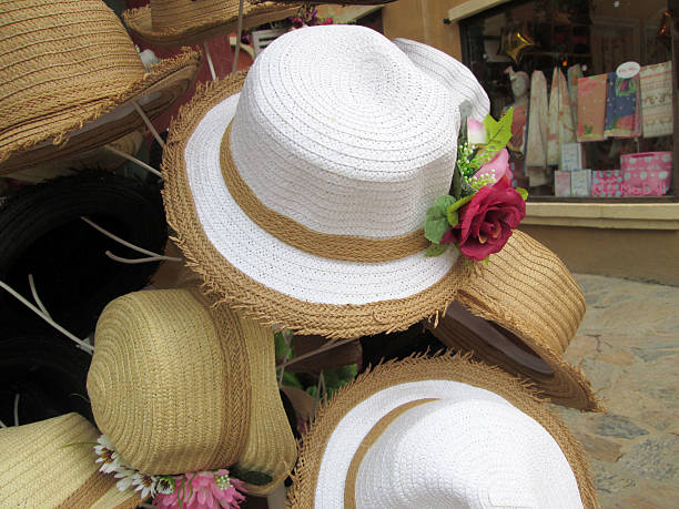 istock Hats for sale at the market 510976231