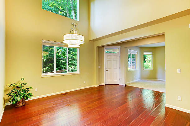 istock Empty house interior. Foyer with high ceiling 510976563