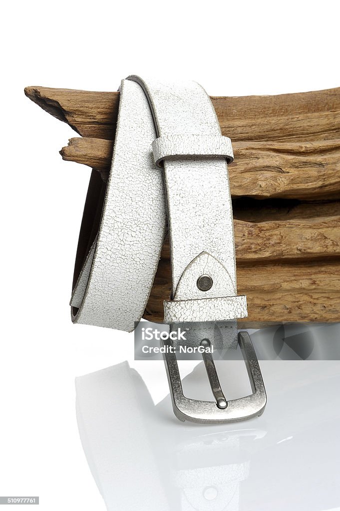 white leather belt isolate white cracked leather belt Adult Stock Photo