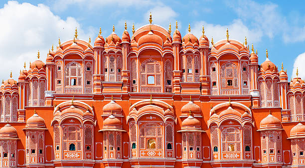 hawa mahal palace, jaipur, rajasthan - palazzo reale foto e immagini stock