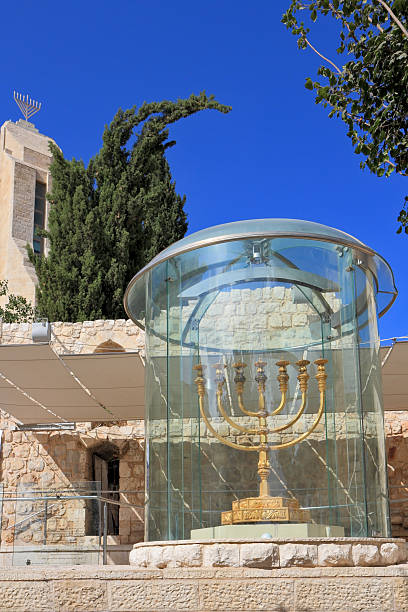 istock The gold-plated menorah in Jerusalem 510979245