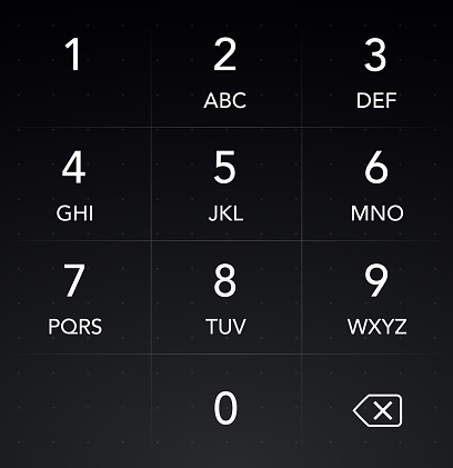 Phone Keyboard HUD Interface