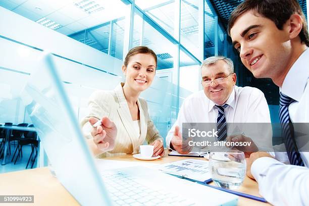 Meeting In Office Stock Photo - Download Image Now - Active Seniors, Adult, Brainstorming