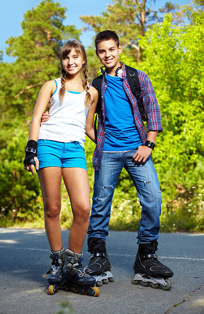 istock Couple of roller skaters 510997047