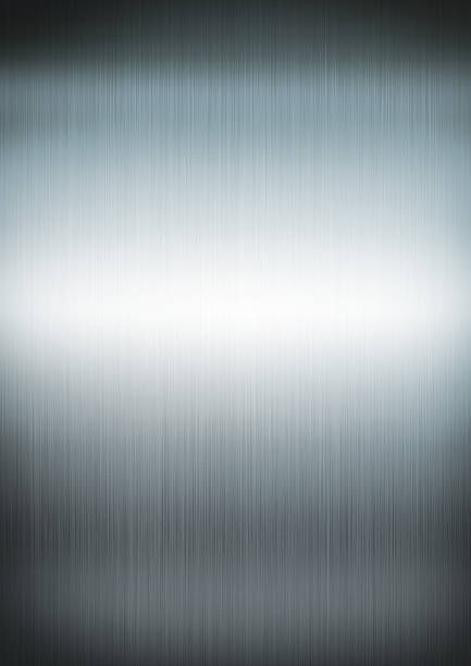 istock Silver brushed metal background texture 510998237