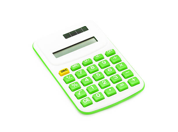 istock green calculator on White Background 510998791