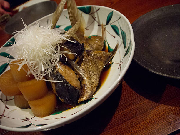 istock Plate of roasted Japanese buri fish 511001393