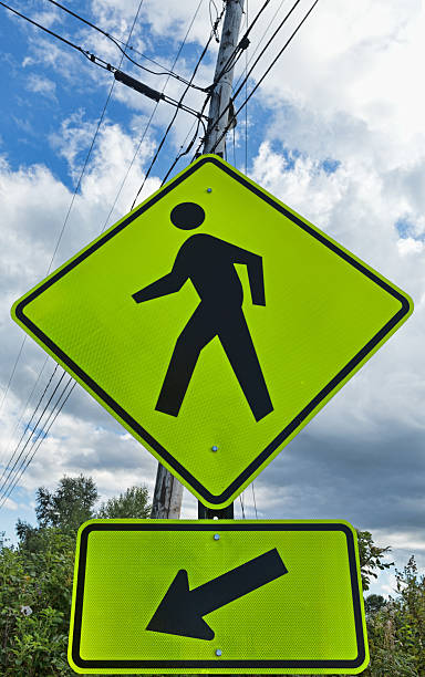 istock Urban pedestrian crossing sign 511001567