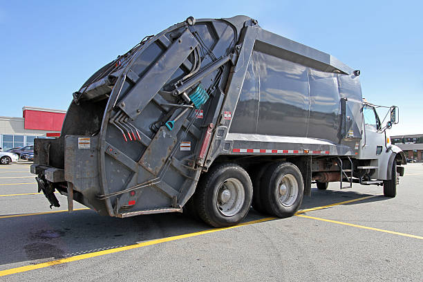 istock Rear Quarter View Of A Waste Management Vehicle 511009970
