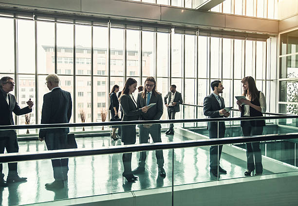 istock Business people in the office lobby 511012918